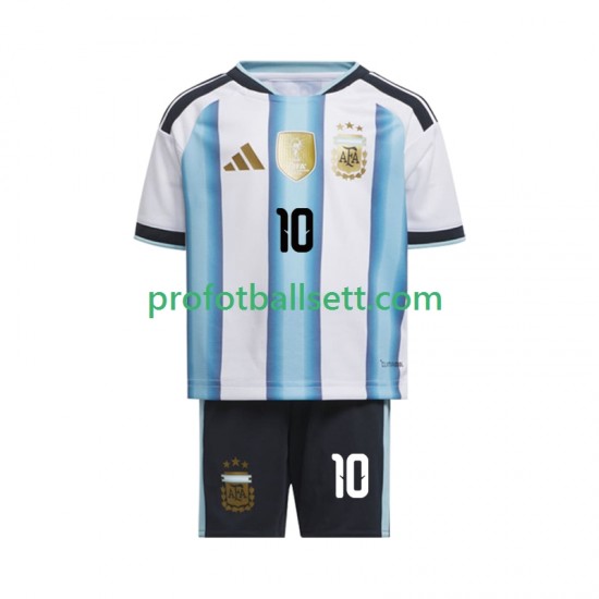 Fotballdrakt Argentina Lionel Messi 10 Barn Hjemmekit VM 2026 Kortermet