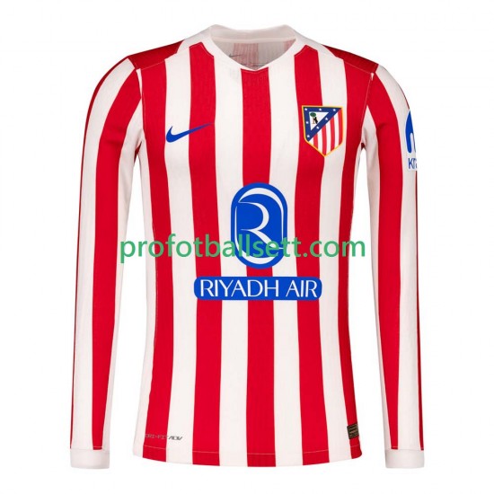 Fotballdrakt Atlético Madrid Herre Hjemmekit 2025-2026 Langermet