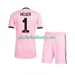 Fotballdrakt FC Bayern München Keeper Manuel Neuer 1 UCL Barn Tredjekit 2025-2026 Kortermet