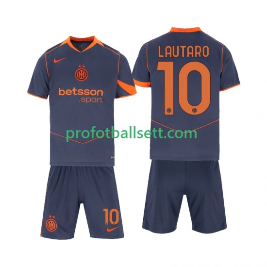 Fotballdrakt Inter Milan Lautaro Martinez 10 Barn Tredjekit 2025-2026 Kortermet