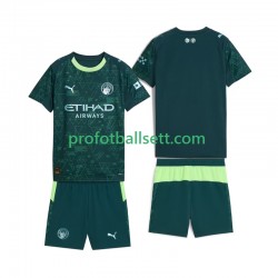 Fotballdrakt Manchester City Barn Fjerdekit 2025-2026 Kortermet
