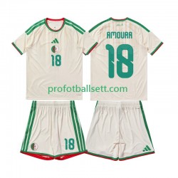 Fotballdrakt Algerie Mohamed Amoura 18 Barn Hjemmekit 2026 Kortermet