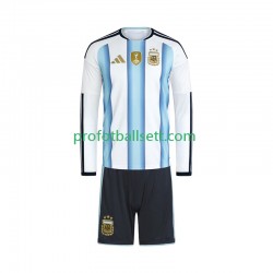 Fotballdrakt Argentina Barn Hjemmekit VM 2026 Langermet
