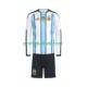 Fotballdrakt Argentina Barn Hjemmekit VM 2026 Langermet