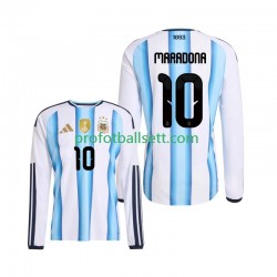 Fotballdrakt Argentina Maradona 10 Herre Hjemmekit VM 2026 Langermet