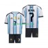 Fotballdrakt Argentina Rodrigo De Paul 7 Barn Hjemmekit VM 2026 Kortermet