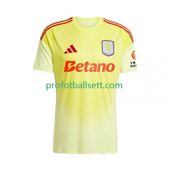 Fotballdrakt Aston Villa Keeper Herre Bortekit 2025-2026 Kortermet