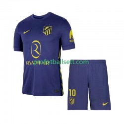 Fotballdrakt Atlético Madrid Alex Baena 10 Barn Bortekit 2025-2026 Kortermet