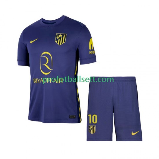 Fotballdrakt Atlético Madrid Alex Baena 10 Barn Bortekit 2025-2026 Kortermet