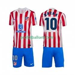 Fotballdrakt Atlético Madrid Alex Baena 10 Barn Hjemmekit 2025-2026 Kortermet