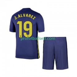 Fotballdrakt Atlético Madrid Julian Alvarez 19 Barn Bortekit 2025-2026 Kortermet