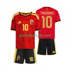 Fotballdrakt Belgia Leandro Trossard 10 Barn Hjemmekit VM 2026 Kortermet