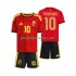 Fotballdrakt Belgia Leandro Trossard 10 Barn Hjemmekit VM 2026 Kortermet
