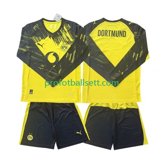 Fotballdrakt Borussia Dortmund Barn Hjemmekit 2025-2026 Langermet
