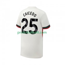 Fotballdrakt Chelsea Moises Caicedo 25 Herre Bortekit 2025-2026 Kortermet