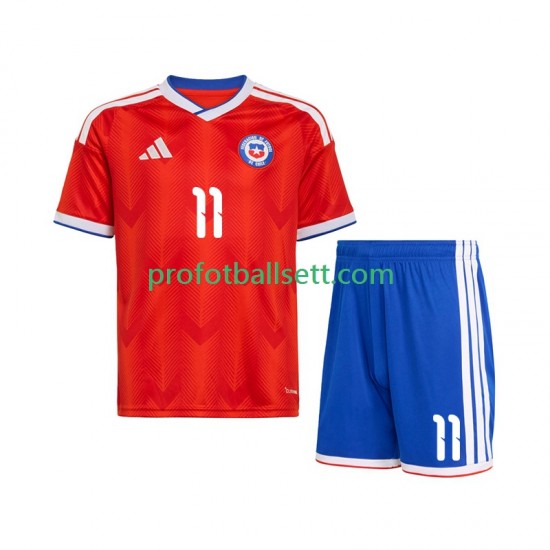 Fotballdrakt Chile Lucas Cepeda 11 Barn Hjemmekit 2026 Kortermet