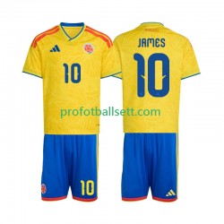 Fotballdrakt Colombia James Rodriguez 10 Barn Hjemmekit VM 2026 Kortermet