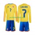 Fotballdrakt Colombia Luis Diaz 7 Barn Hjemmekit VM 2026 Langermet