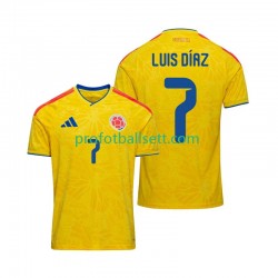 Fotballdrakt Colombia Luis Diaz 7 Herre Hjemmekit VM 2026 Kortermet