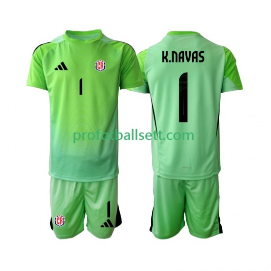 Fotballdrakt Costa Rica Keeper Keylor Navas 1 Barn Hjemmekit 2025 Kortermet