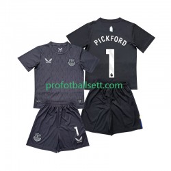 Fotballdrakt Everton Keeper FC Pickford 1 Barn Bortekit 2025-2026 Kortermet