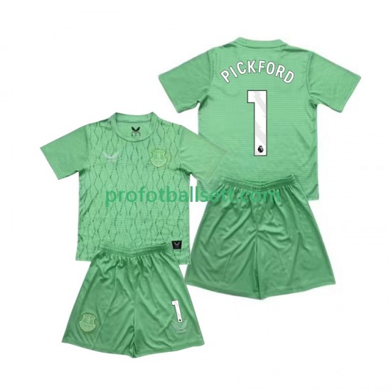 Fotballdrakt Everton Keeper FC Pickford 1 Barn Hjemmekit 2025-2026 Kortermet
