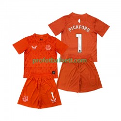 Fotballdrakt Everton Keeper FC Pickford 1 Barn Tredjekit 2025-2026 Kortermet