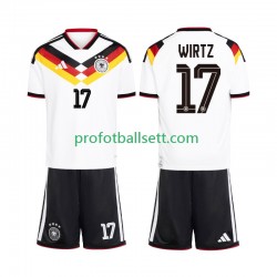 Fotballdrakt Tyskland Florian Wirtz 17 Barn Hjemmekit VM 2026 Kortermet
