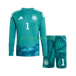 Fotballdrakt Tyskland Keeper Manuel Neuer 1 Barn Hjemmekit VM 2026 Langermet