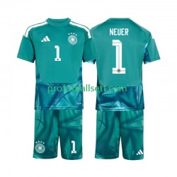 Fotballdrakt Tyskland Keeper Manuel Neuer 1 Barn Hjemmekit VM 2026 Kortermet