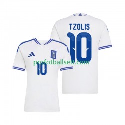 Fotballdrakt Hellas Christos Tzolis 10 Herre Hjemmekit 2026 Kortermet