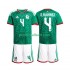 Fotballdrakt Mexico Edson Alvarez 4 Barn Hjemmekit VM 2026 Kortermet