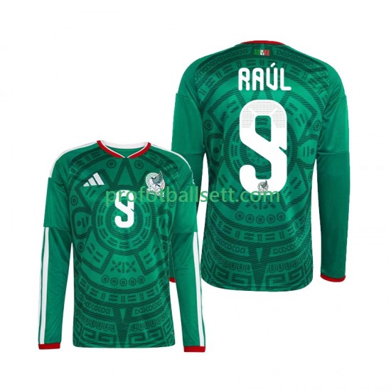 Fotballdrakt Mexico Raul Jimenez 9 Herre Hjemmekit VM 2026 Langermet