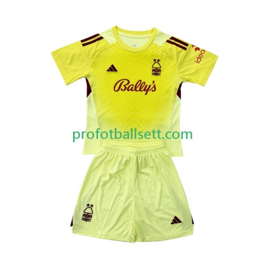 Fotballdrakt Nottingham Forest Keeper Barn Hjemmekit 2025-2026 Kortermet