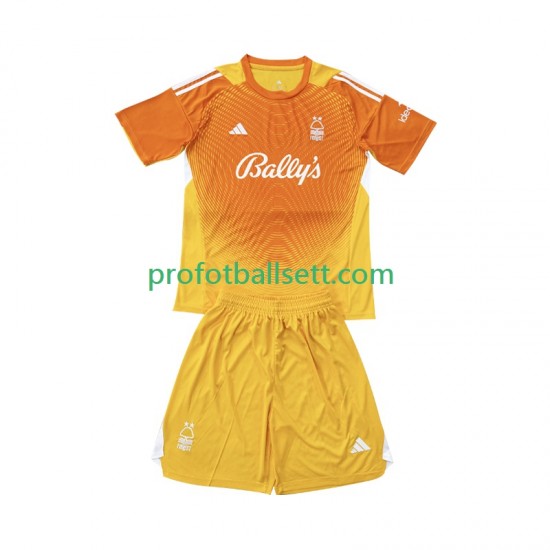 Fotballdrakt Nottingham Forest Keeper Barn Tredjekit 2025-2026 Kortermet