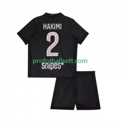 Fotballdrakt Paris Saint-Germain Achraf Hakimi 2 Barn Fjerdekit 2025-2026 Kortermet