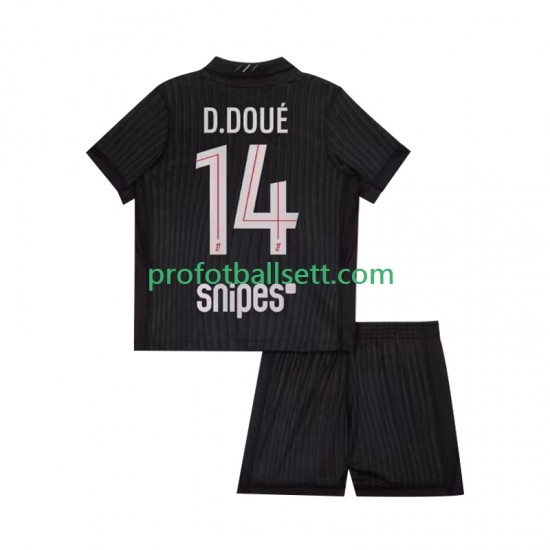 Fotballdrakt Paris Saint-Germain Desire Doue 14 Barn Fjerdekit 2025-2026 Kortermet