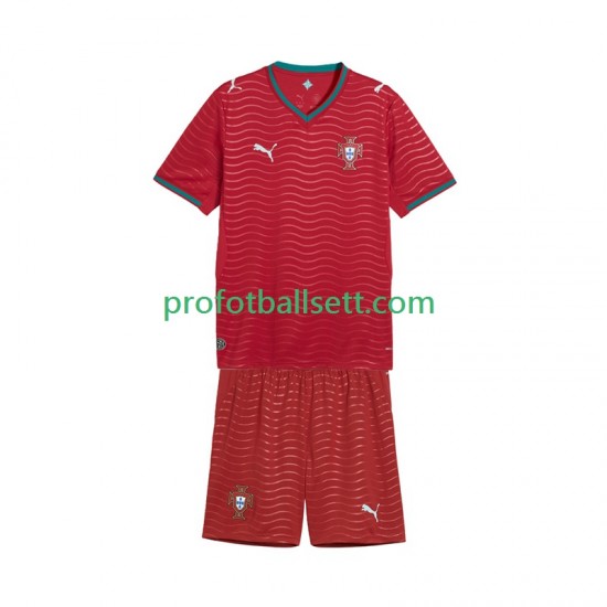 Fotballdrakt Portugal Barn Hjemmekit VM 2026 Kortermet
