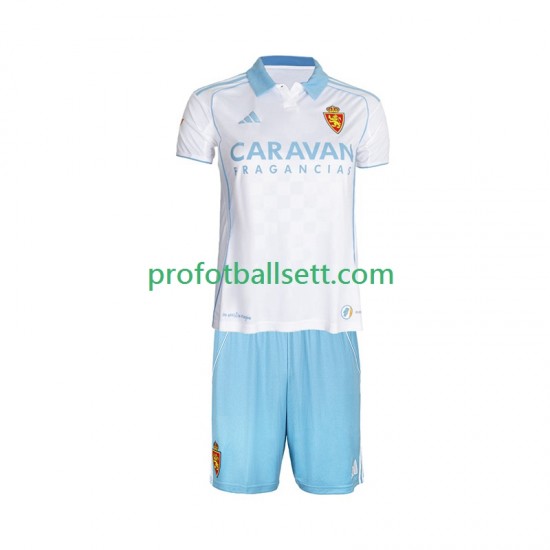 Fotballdrakt Real Zaragoza Barn Hjemmekit 2025-2026 Kortermet