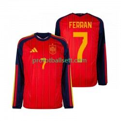 Fotballdrakt Spania Ferran Torres 7 Herre Hjemmekit VM 2026 Langermet