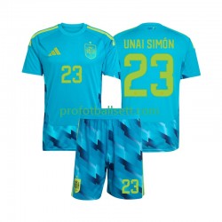 Fotballdrakt Spania Keeper Unai Simon 23 Barn Hjemmekit VM 2026 Kortermet