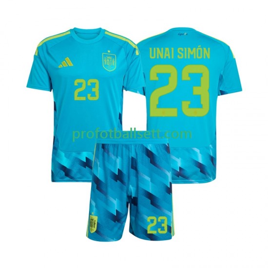 Fotballdrakt Spania Keeper Unai Simon 23 Barn Hjemmekit VM 2026 Kortermet