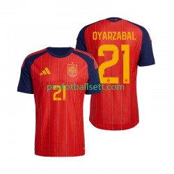 Fotballdrakt Spania Mikel Oyarzabal 21 Herre Hjemmekit VM 2026 Kortermet