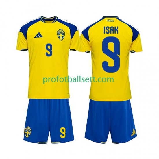 Fotballdrakt Sverige Alexander Isak 9 Barn Hjemmekit 2026 Kortermet