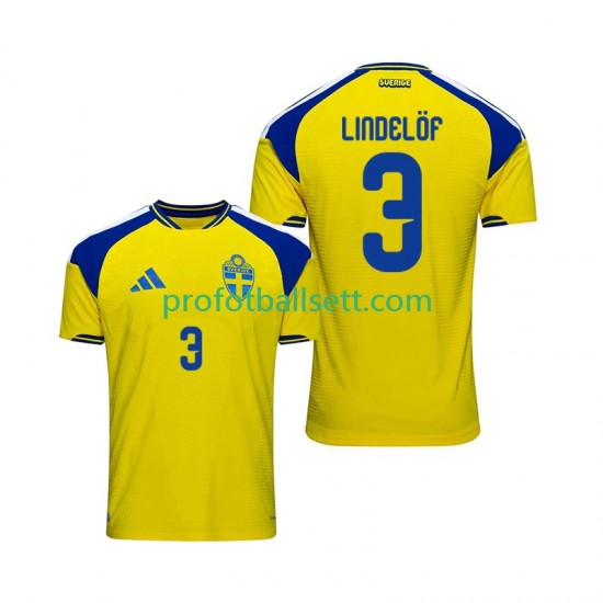 Fotballdrakt Sverige Victor Lindelof 3 Herre Hjemmekit 2026 Kortermet