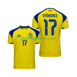 Fotballdrakt Sverige Viktor Gyokeres 17 Herre Hjemmekit 2026 Kortermet