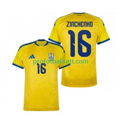 Fotballdrakt Ukraina Oleksandr Zinchenko 16 Herre Hjemmekit VM 2026 Kortermet