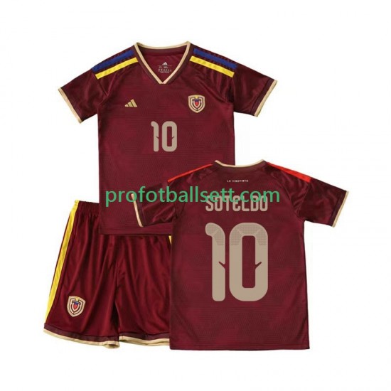 Fotballdrakt Venezuela Yeferson Soteldo 10 Barn Hjemmekit 2026 Kortermet