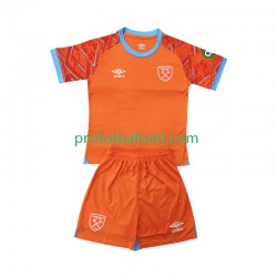 Fotballdrakt West Ham United Keeper Barn Bortekit 2025-2026 Kortermet