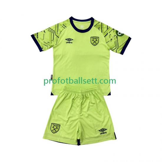Fotballdrakt West Ham United Keeper Barn Hjemmekit 2025-2026 Kortermet